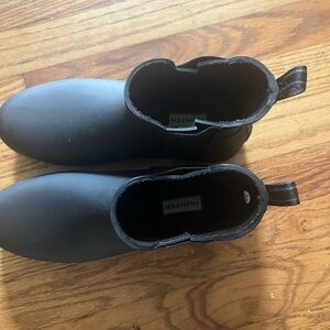 Hunter Matte Black Short Boots